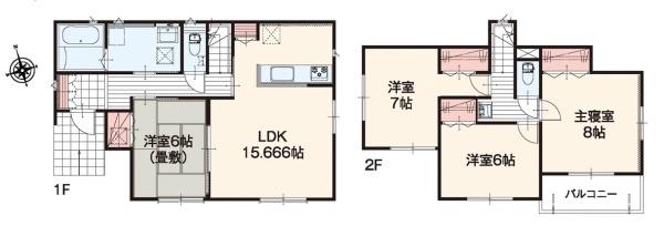 四街道市内黒田　新築戸建　全2棟