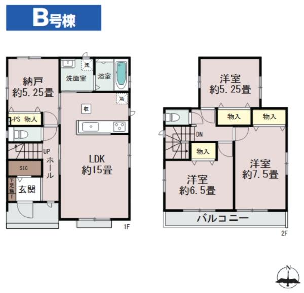 四街道市下志津新田2514番　新築戸建　全2棟