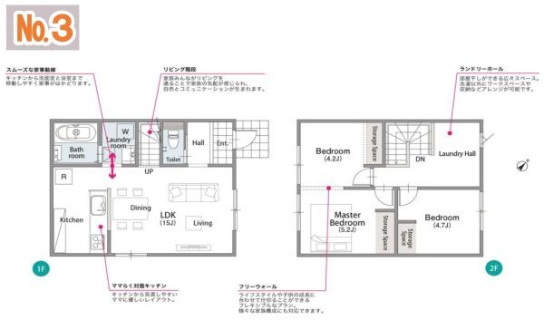 スマートヒルズ真舟1期　新築戸建　全5棟