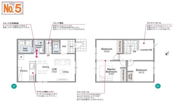 スマートヒルズ真舟1期　新築戸建　全5棟