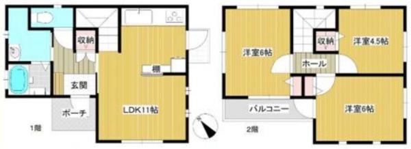 袖ケ浦市坂戸市場　新築戸建