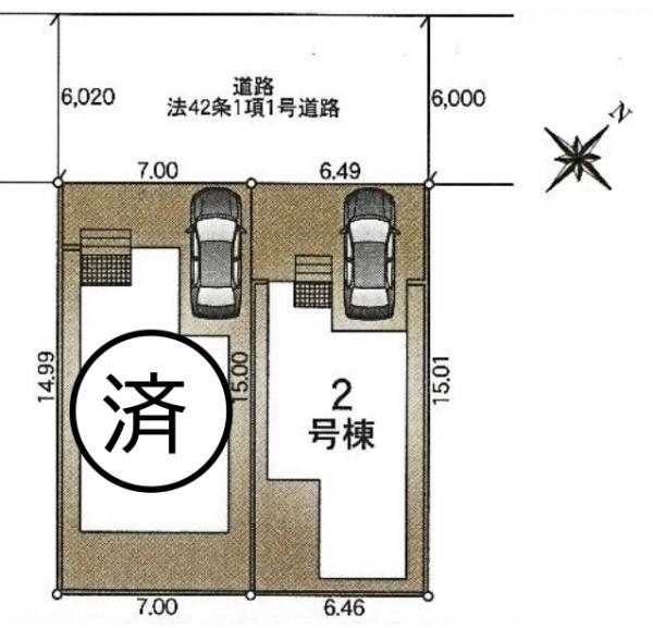 八千代市勝田台第13　新築戸建　2号棟