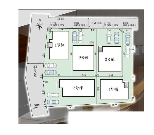 グラファーレ佐倉市野狐台町2期　全5棟