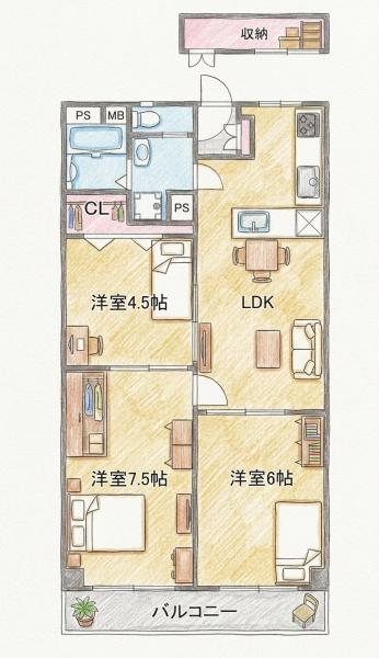 グローバルハイツ森小路三号棟