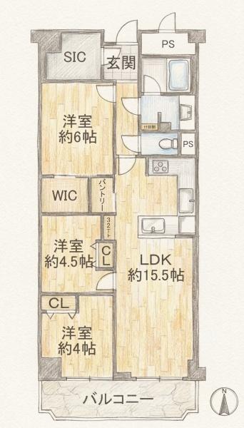ローレルハイツ北天満2号棟