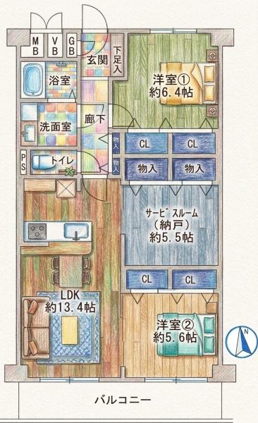日商岩井野江マンション