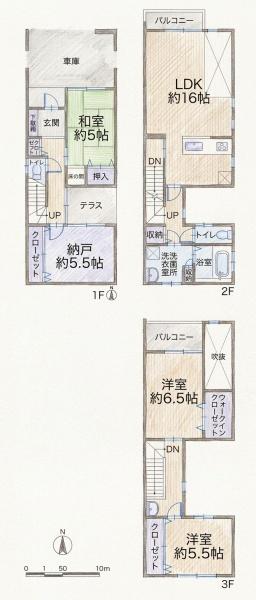 大阪市鶴見区諸口４丁目の中古一戸建て