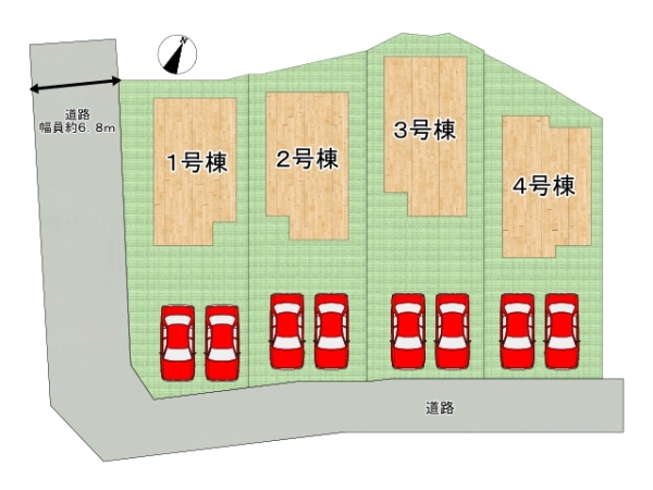 奈良市疋田町３丁目　新築一戸建て　２２ー１期　１号棟
