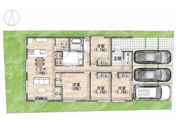 橿原市見瀬町　新築一戸建て　全１区画