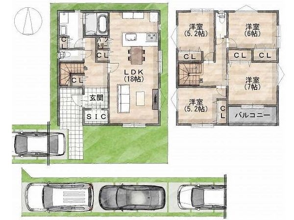 天理市勾田町　新築一戸建て　４号地