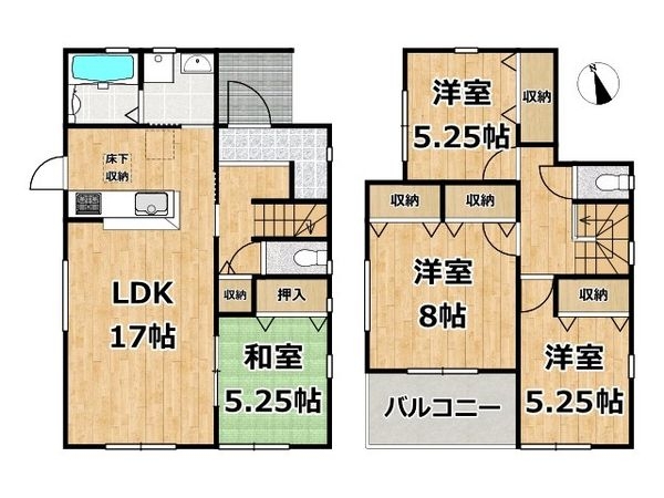 奈良市五条畑１丁目　新築一戸建て　３期　２号棟