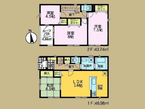 海老名市門沢橋５丁目の新築一戸建