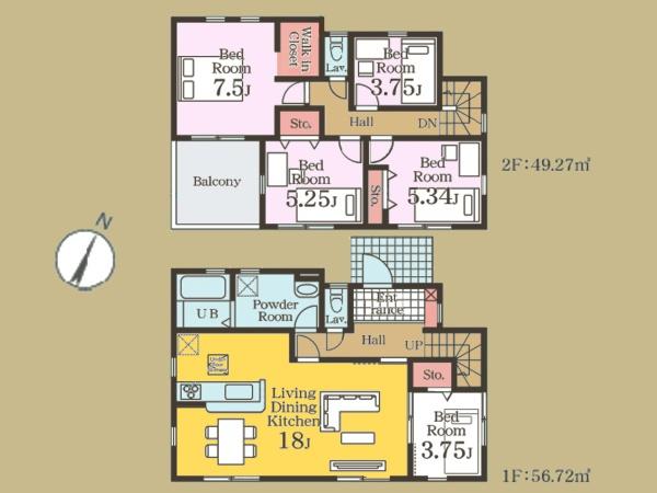 綾瀬市寺尾南２丁目の新築一戸建