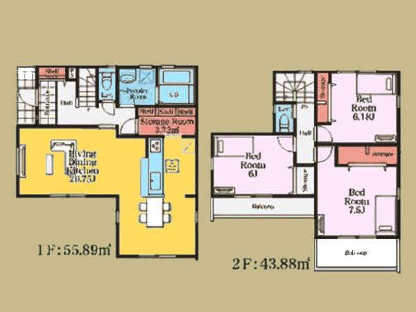大和市南林間９丁目の新築一戸建