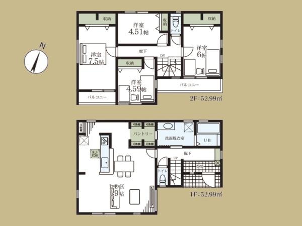 大和市西鶴間７丁目の新築一戸建