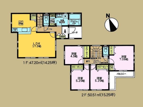 座間市南栗原３丁目の新築一戸建