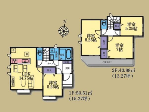 大和市福田５丁目の新築一戸建