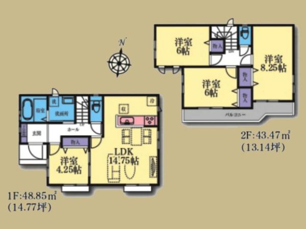 大和市福田５丁目の新築一戸建
