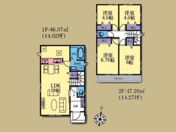 大和市福田５丁目の新築一戸建