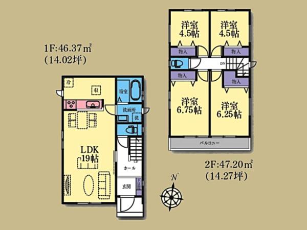大和市福田５丁目の新築一戸建