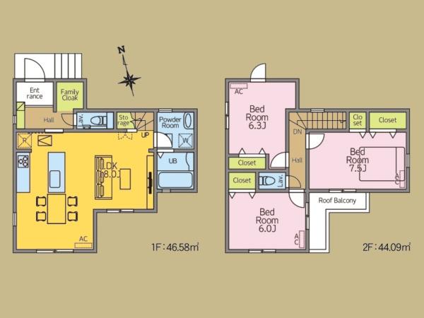 座間市相武台２丁目の新築一戸建