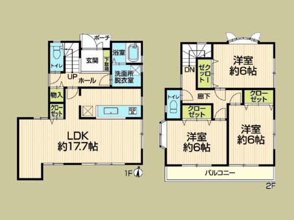 綾瀬市上土棚北２丁目の中古一戸建て
