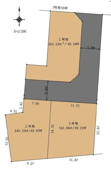 和歌山市中之島分譲地（2号地の内容）