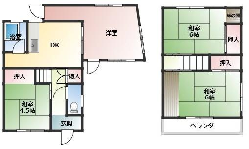 和歌山市冬野　中古テラス
