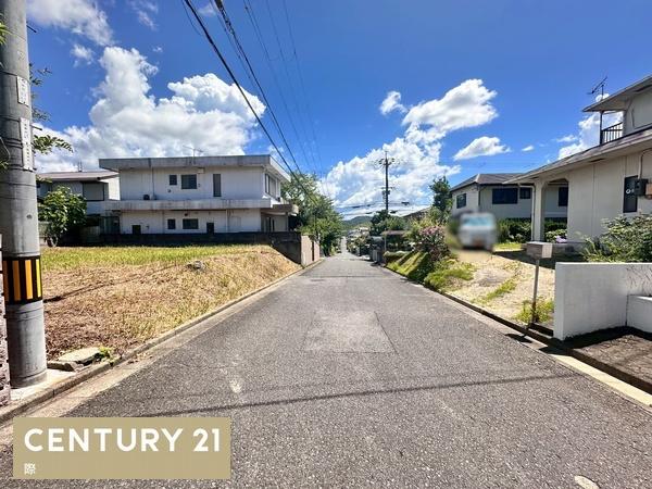 紀の川市貴志川町長山の土地(前面道路含む現地写真)