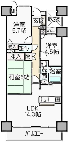 シャルマンフジ岩出五番館