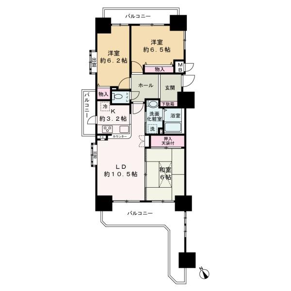 サンライズマンション岩出8(間取り)