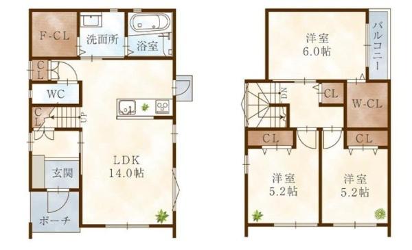 梅原6-8号　新築戸建