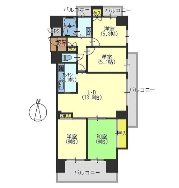シャルマンフジ岩出五番館