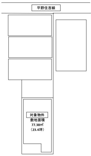 大阪市住吉区上住吉１丁目の土地