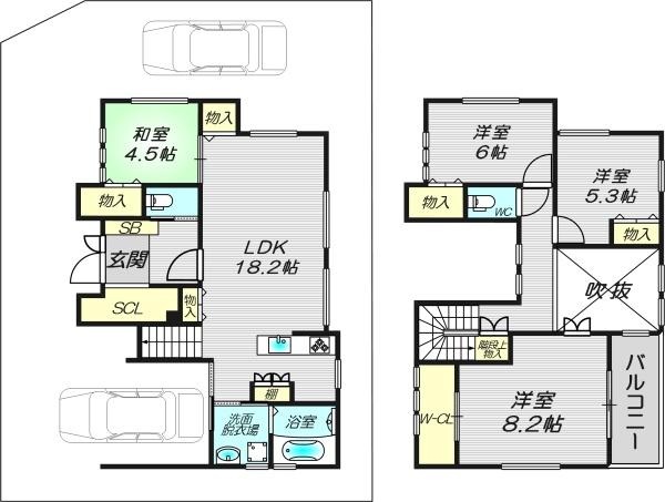 吹田市古江台６丁目の中古一戸建て