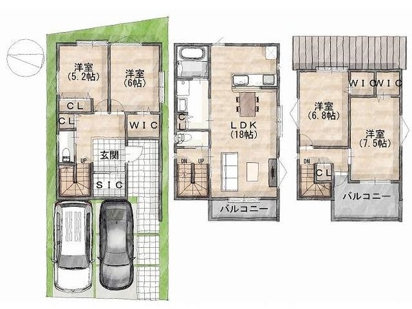 堺市西区北条町１丁　新築一戸建て　１号棟