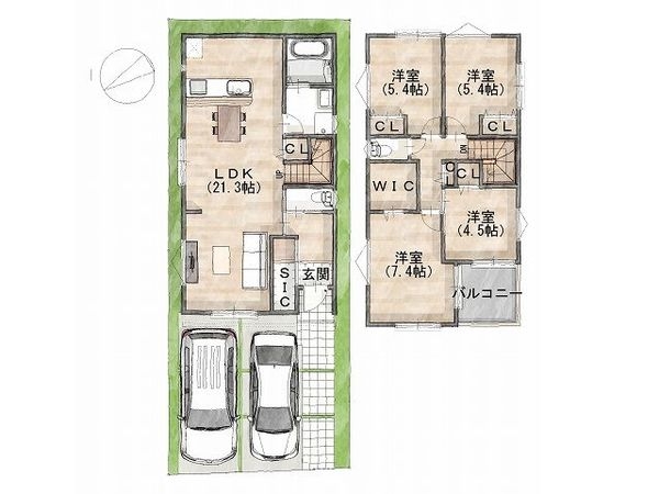 堺市東区日置荘田中町　新築一戸建て　３号地