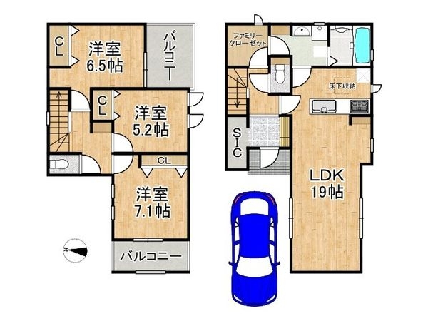 堺市中区福田　新築一戸建て　第３期　６号棟