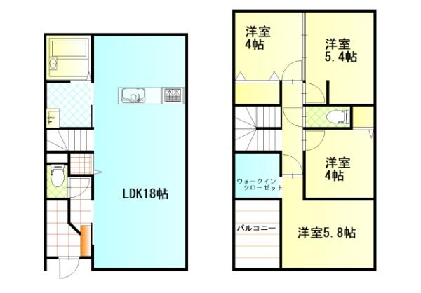 八幡西区大平中古タウンハウス