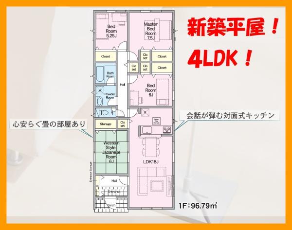 直方市溝堀１丁目の新築一戸建