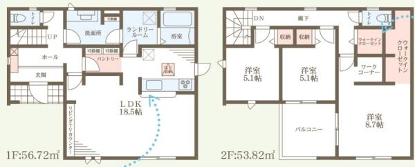長浜市新庄寺町６期２号棟　新築分譲住宅