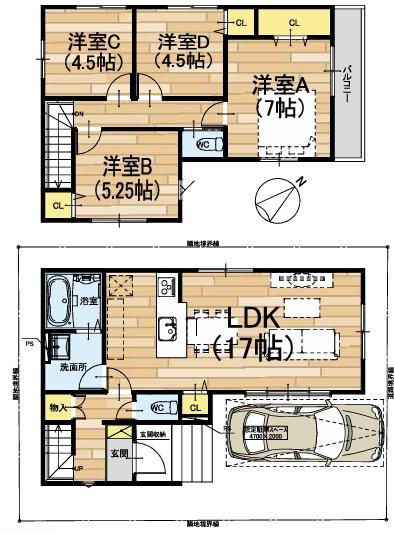 野洲市栄４期　新築分譲住宅