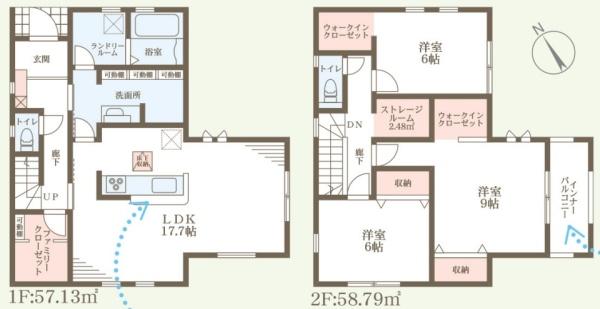 彦根市川瀬馬場町９期６号棟　新築分譲住宅