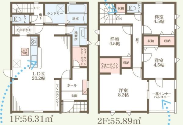 守山市小島町６期２号棟　新築分譲住宅