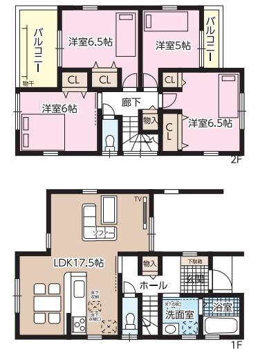 野洲市第２上屋２号棟　新築分譲住宅