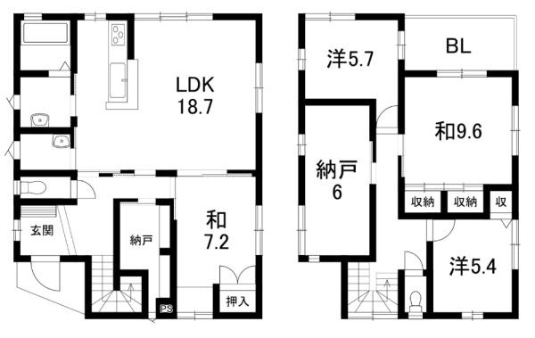 東近江市沖野２丁目　中古戸建て住宅