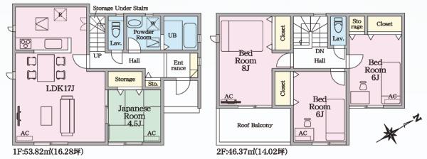 栗東市上鈎２４－１期２号棟　新築分譲住宅