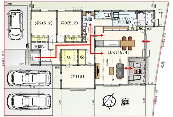 日野町内池　新築分譲住宅