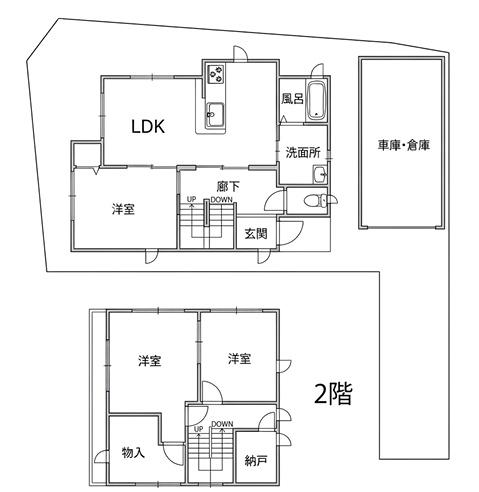 近江八幡市上田町　中古戸建て住宅