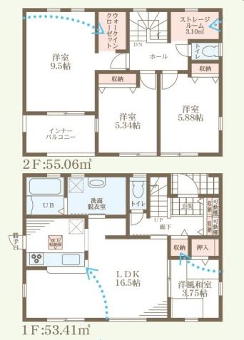 長浜市口分田５期１号棟　新築分譲住宅